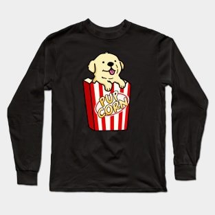 Pupcorn Cute Popcorn Pun. Long Sleeve T-Shirt